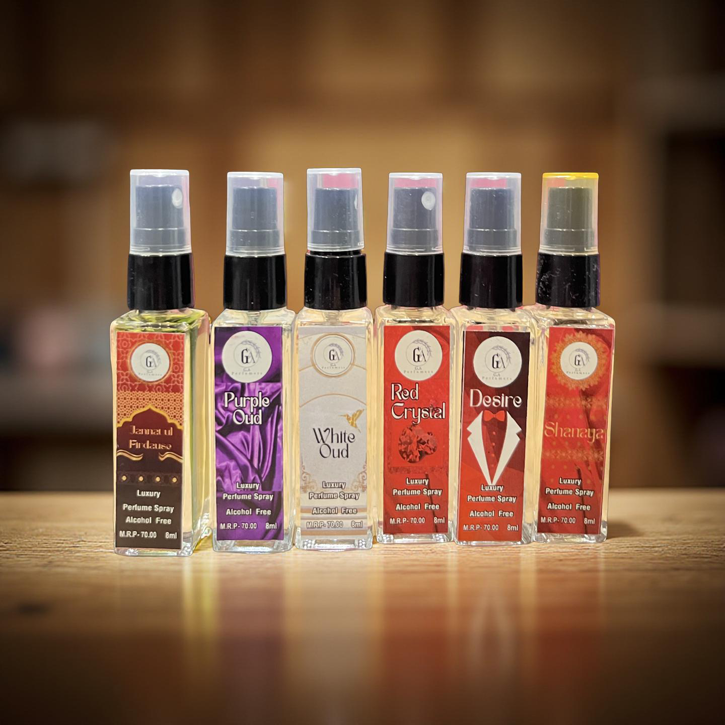 Alcohol free perfume combo