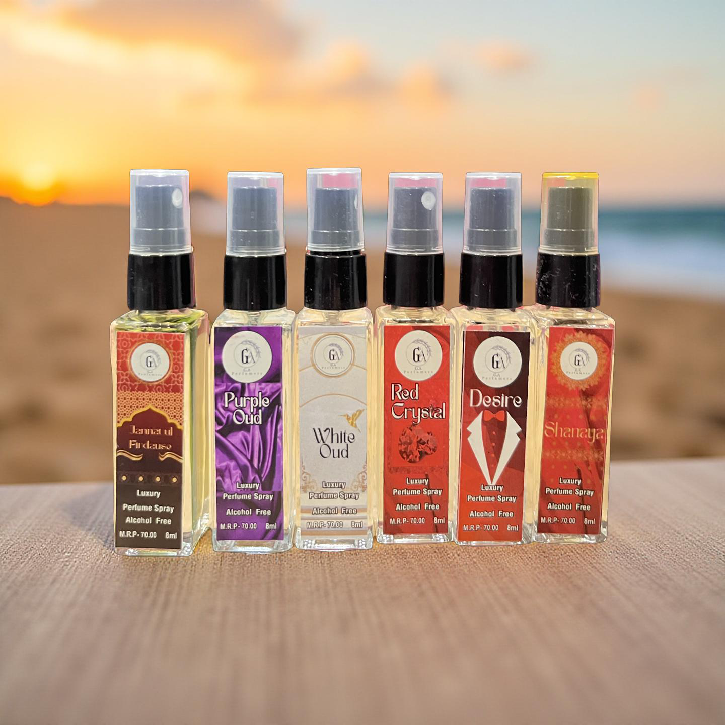 Alcohol free perfume combo