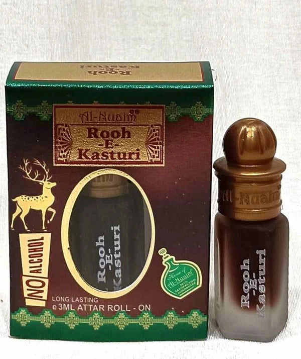 Al Nuaim Rooh-E-Kasturi Perfume Roll-On Attar Free From Alcohol