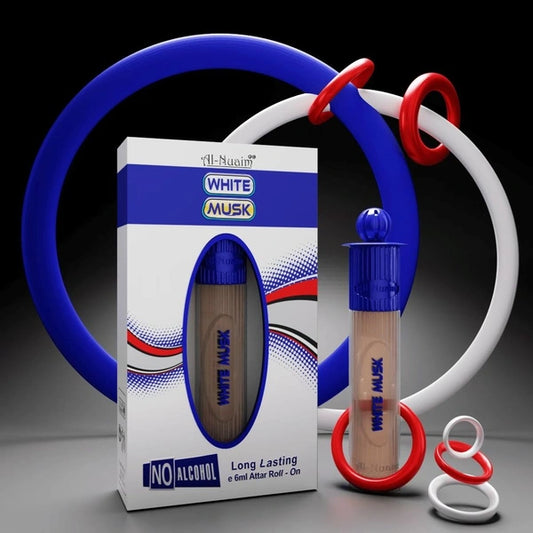 Al Nuaim White Musk Perfume Roll-On Attar Free From ALCOHOL